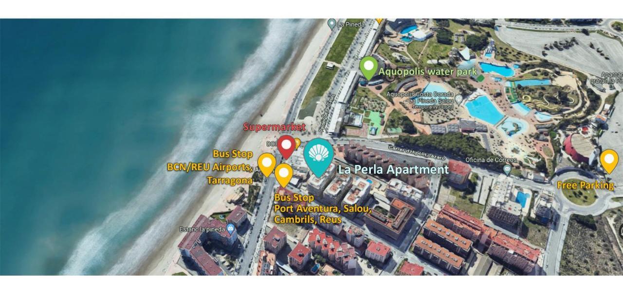 La Perla Apartment, Paradis Park, La Pineda - Atico 1ª Linea - Solarium - Wifi - Piscina エクステリア 写真